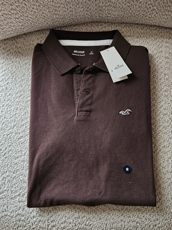 Hollister Other - Hollister Icon Advanced Stretch Polo Shirt – Brown, Size Medium, NWT